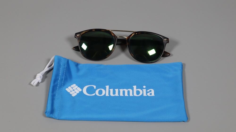Columbia Firecamp Polarized Sunglasses Matte Tortoise Green Flash 52mm
